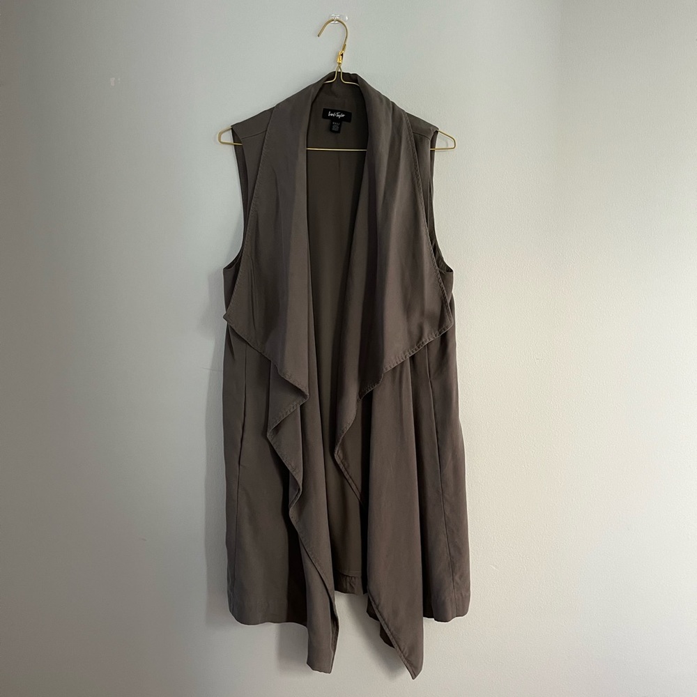 Grey Short Sleeve Duster